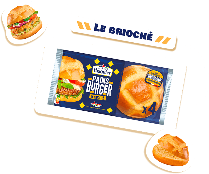 Brioche Pasquier Pains Burger « Le Brioché »